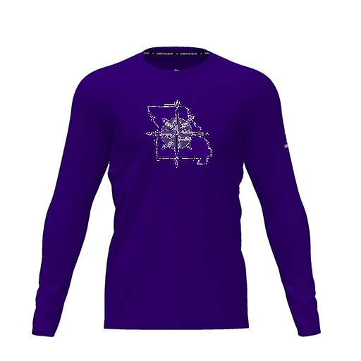[FTLCDFPP-YXS-LOGO3] Dri Fit Performance T-Shirt (Youth XS, Purple, Logo 3, Long Sleeve)