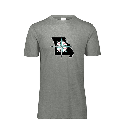 [FTSCUBGY-AS-LOGO3] Decker Men's Tri-Blend T-Shirt - Short Sleeve (Adult S, Gray, Logo 3)