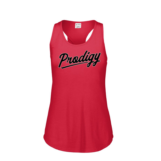[FT0TUBRD-FAS-LOGO2] Ladies Tri Blend Tank Top (Female Adult S, Red, Logo 2)